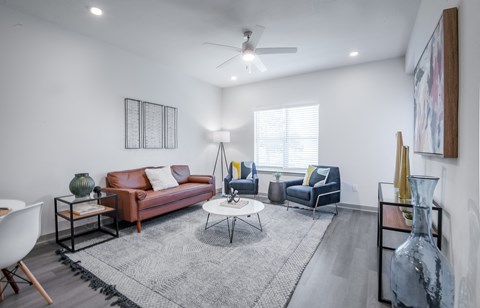 Living Room at Axel Row in Birmingham, Alabama