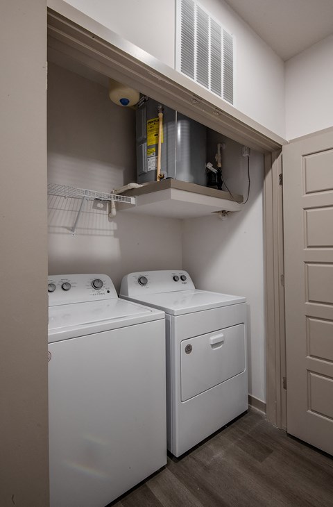 Full-size Washer and Dryer at Axel Row in Birmingham, Alabama