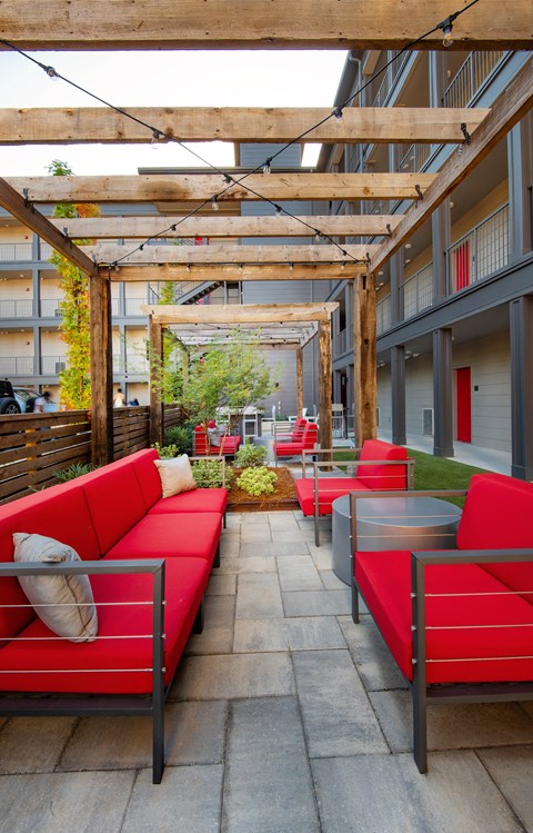 Outdoor Space at Axel Row in Birmingham, Alabama
