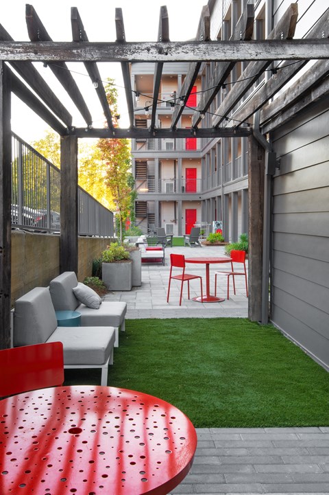 Outdoor Space at Axel Row in Birmingham, Alabama