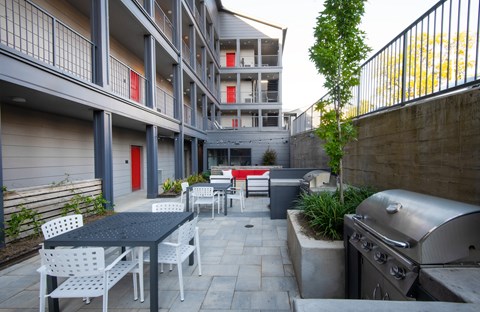 Grilling Station at Axel Row in Birmingham, Alabama