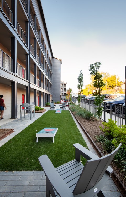 Outdoor Space at Axel Row in Birmingham, Alabama