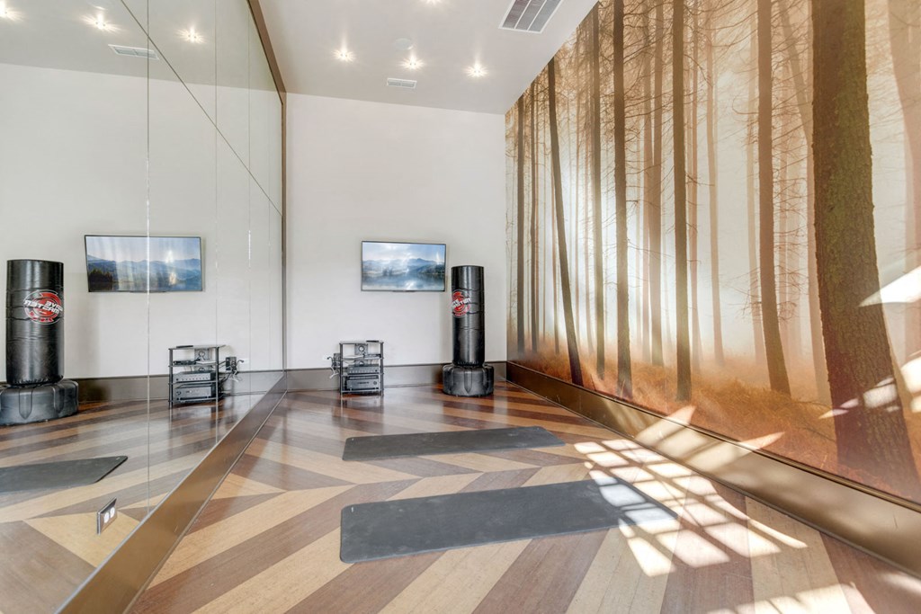 Fitness Center With Yoga/Stretch Area at Tattersall Chesapeake, Virginia, 23322