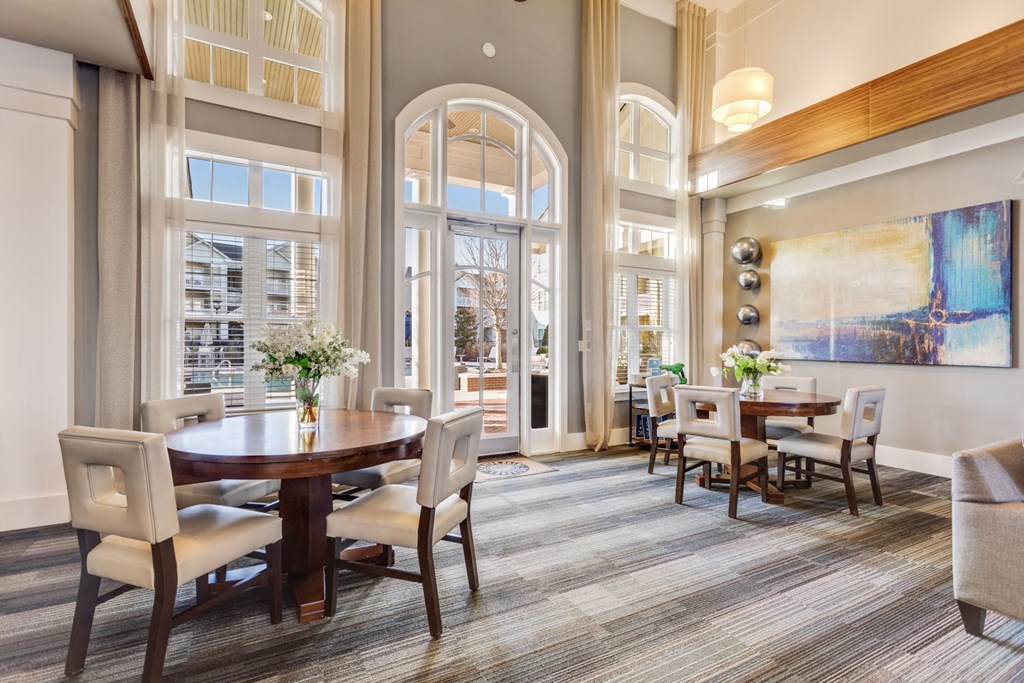 Ample Sitting Space In Clubhouse at Hampton Roads Crossing, Suffolk, Virginia