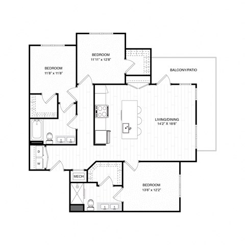 1181 Manhattan Blvd 1-3 Beds Apartment for Rent - Photo Gallery 11