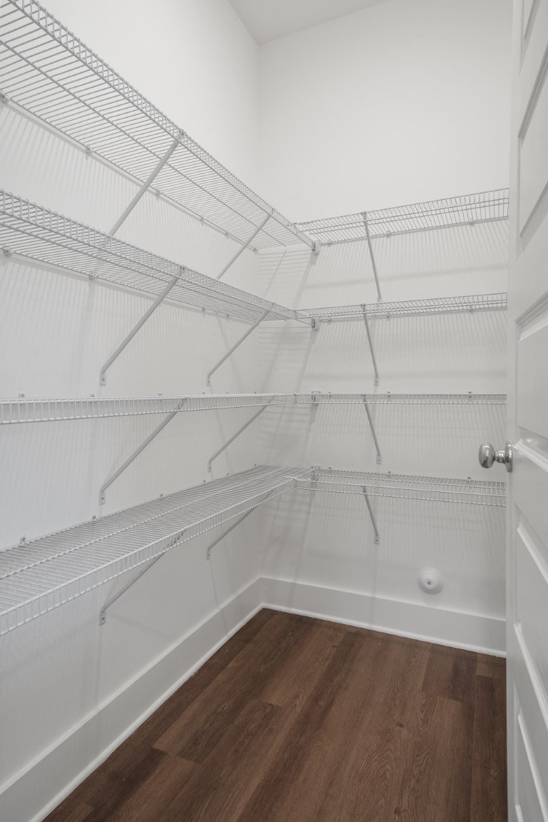 A walk-in pantry at Turnberry Park Luxury Rental Homes in Gardendale, AL