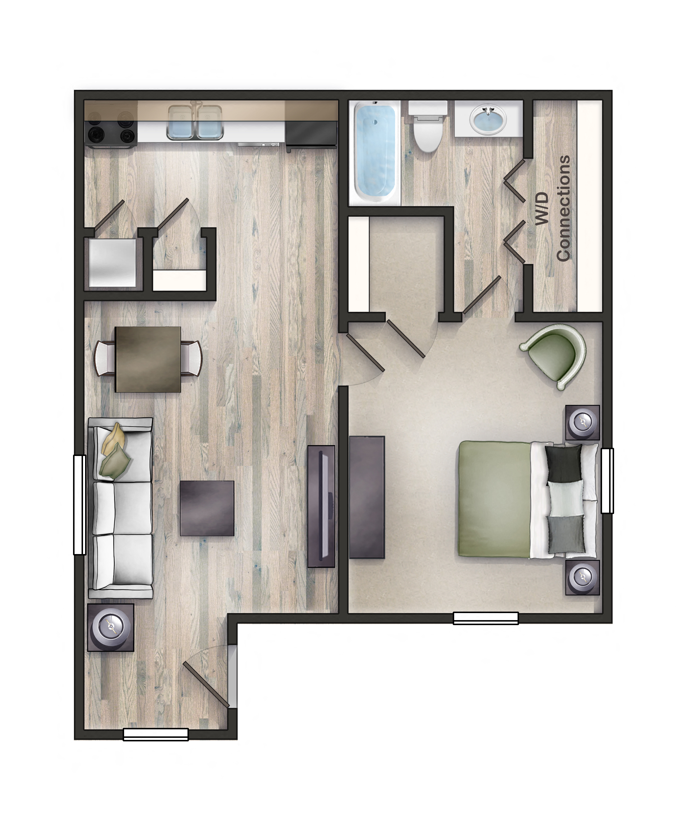 Cypress Floor Plan (1x1)