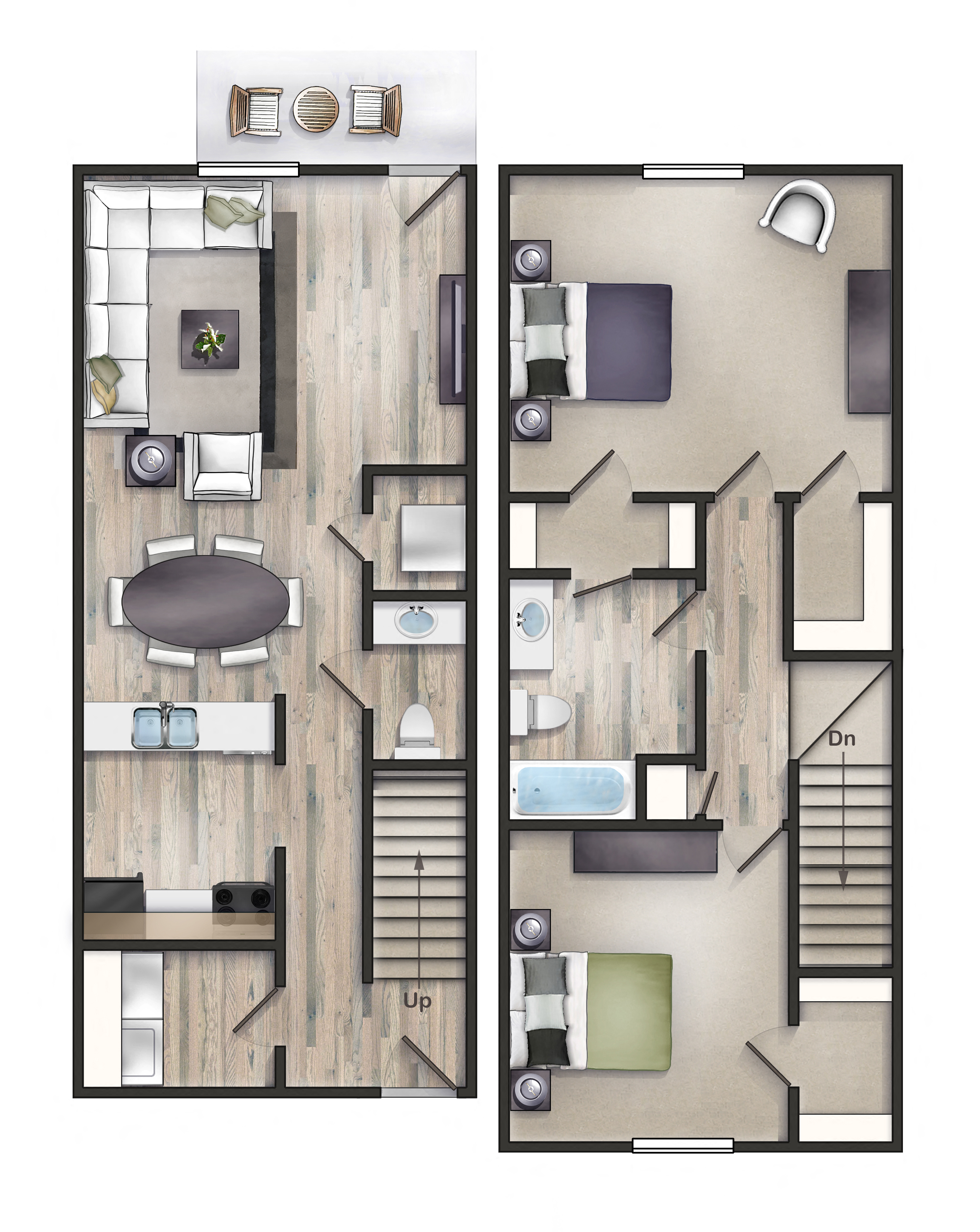 Willow Floor Plan (2x1.5)