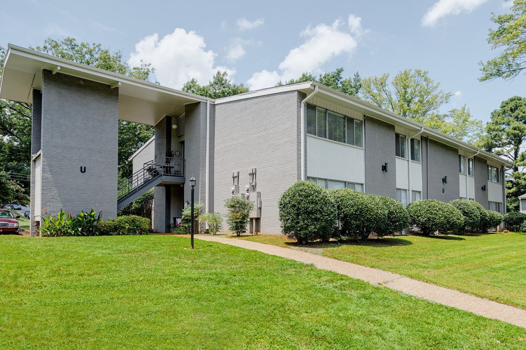 Newly painted buildings at Malibu at Martin Apartments in Huntsville, Alabama