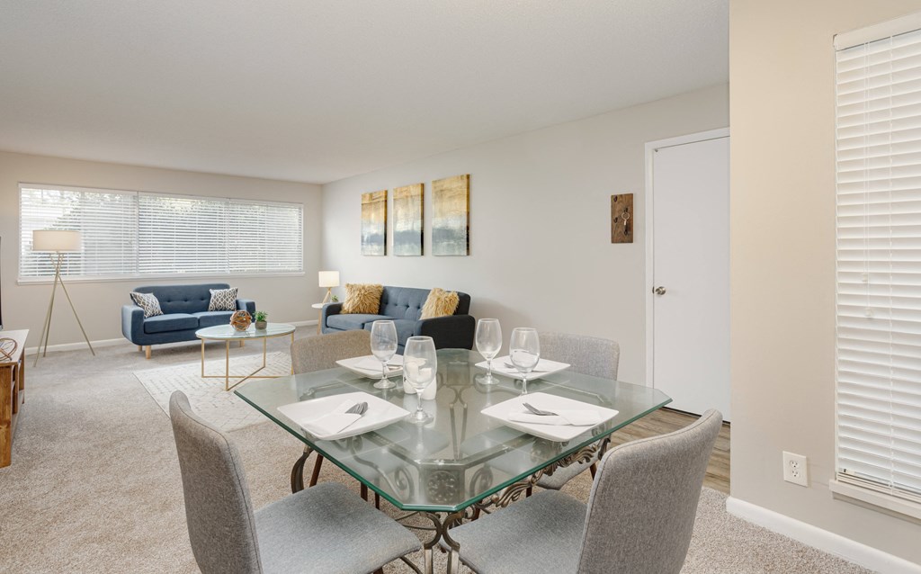 Dining room at Malibu at Martin Apartments in Huntsville, Alabama