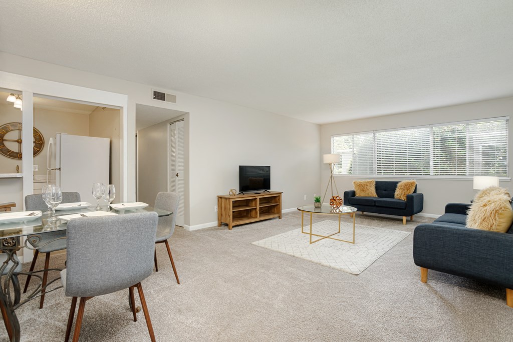 Open living area at Malibu at Martin Apartments in Huntsville, Alabama