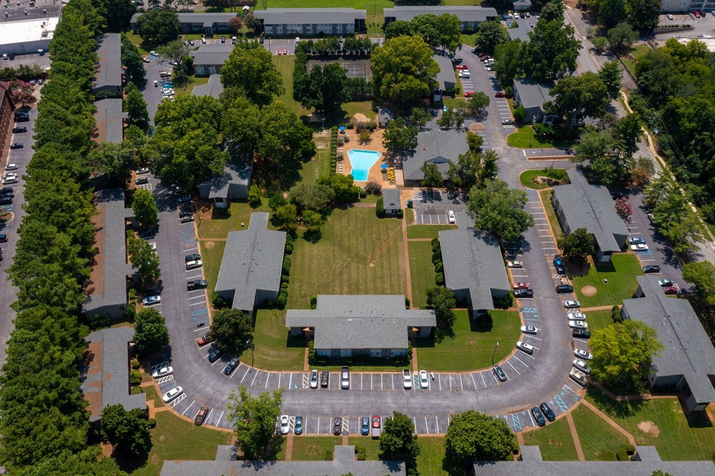Aerial View of Malibu at Martin Apartments in Huntsville, Alabama