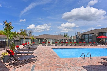 Extensive Resort Inspired Pool Deck Extensive Resort Inspired Pool Deck at The Metropolitan, Kentucky - Photo Gallery 4