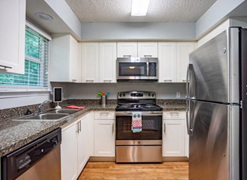 Kitchen Stainless Steel Appliances Kitchen Stainless Steel Appliances at Mirabelle Apartments, Alabama - Photo Gallery 6