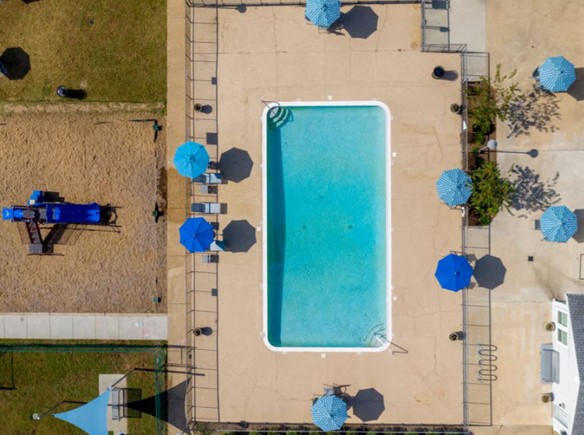 Aerial View Of Pool at Mirabelle Apartments, Mobile, AL, 36608 - Photo Gallery 1