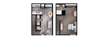 One Bedroom One and Half Bathroom Townhome at The Reserve at Wynwood Apartments, Cullman