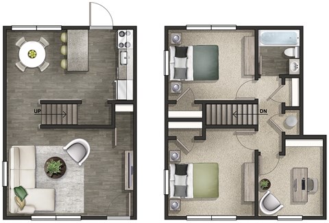 Midtown Oaks Townhomes Apartments Mobile Alabama