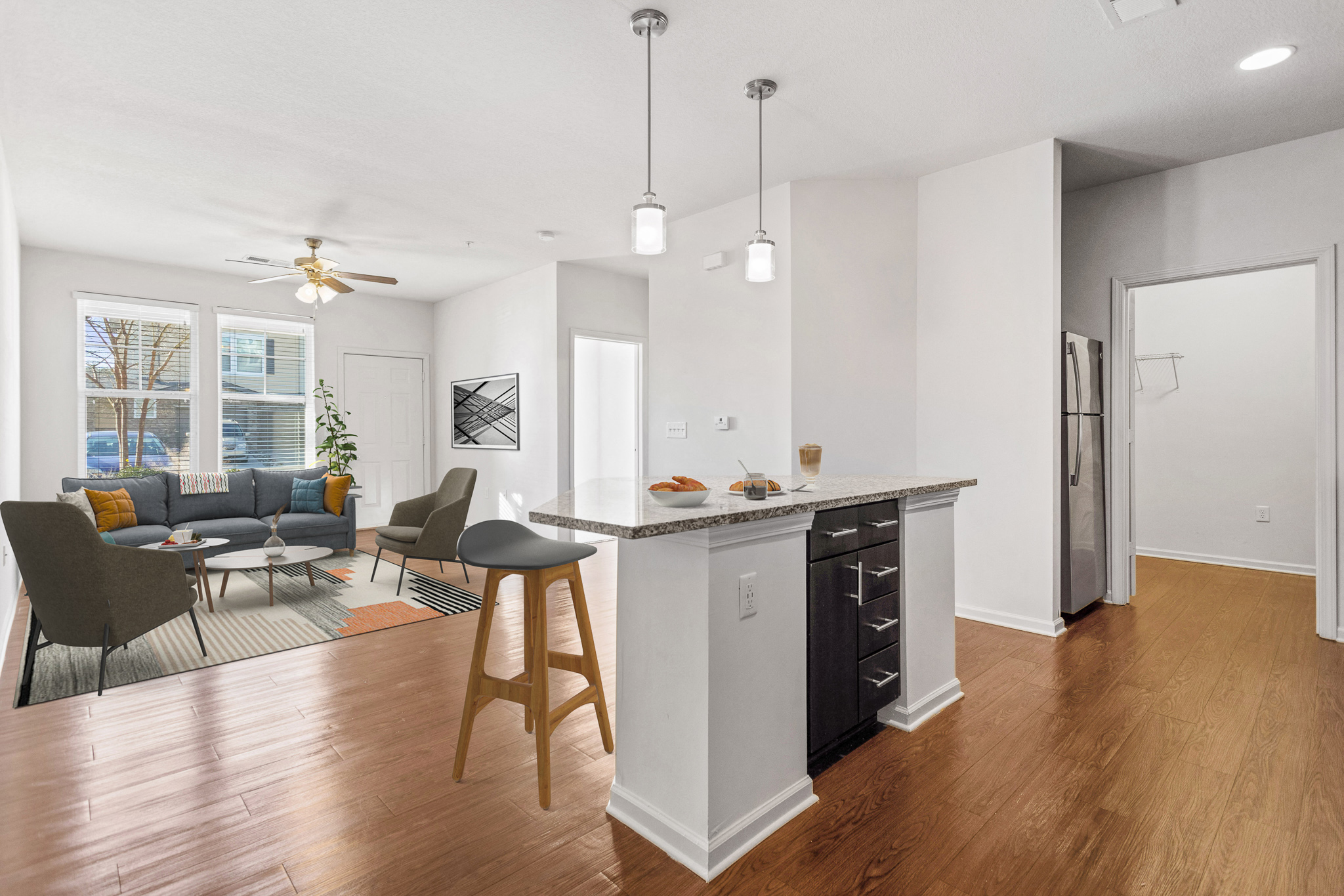 Living With Dining Area at Tattersall Chesapeake, Chesapeake