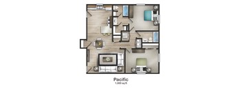 Pacific Floorplan at Union at Cooper Hill Apartments in Irondale, AL