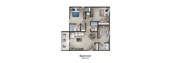 Spencer Floorplan at Union at Cooper Hill Apartments in Irondale, AL