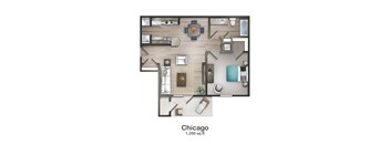 Silverton Floorplan at Union at Cooper Hill Apartments in Irondale, AL