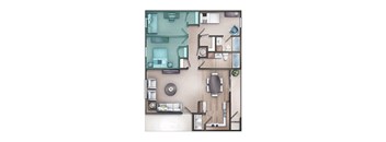 Oak-Standard Floor Plan at Retreat at Brightside, Baton Rouge, Louisiana