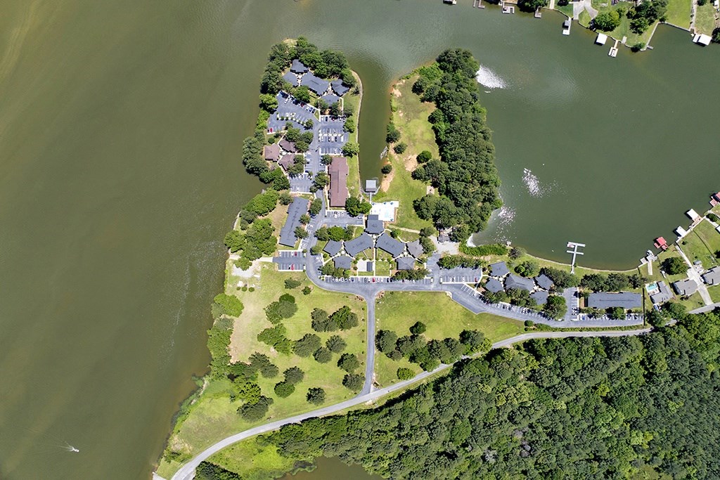 Aerial View at Riverhouse Apartments in Riverside, Alabama