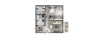 1 Bedroom, 1 Bathroom