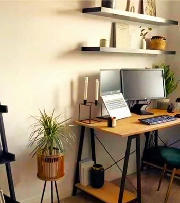 Desk area at Ascent Jones Apartments in Huntsville, Alabama - Photo Gallery 8