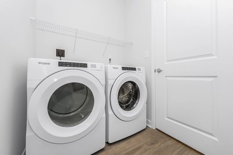 Full size Whirlpool washer & dryer included at Southern at Santa Rosa