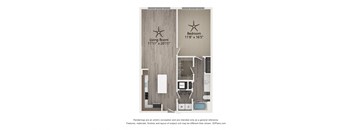 determine the size of your room with the floor plan