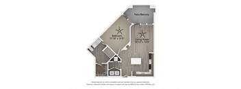 068 sq ft floor plan  1 bedroom  1190 sq ft