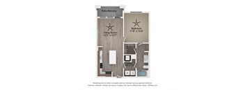 a 1 bedroom floor plan  sutton  503 sq ft