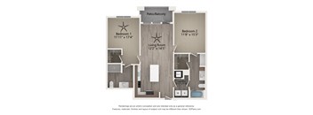 068 sq ft floor plan  1 bedroom  clearance  the villas