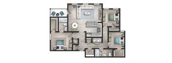 a floor plan of a house