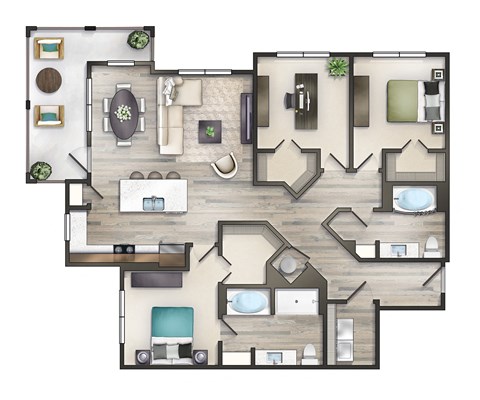 Sawgrass Point Apartments at 2163 South Veterans Blvd. Gonzales, LA 70737