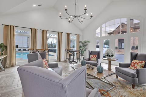 Community clubhouse at Village at Caldwell Mill in Birmingham, AL