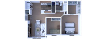 The Winchester 2 Bed & 1 Bath Austin Place Apartments