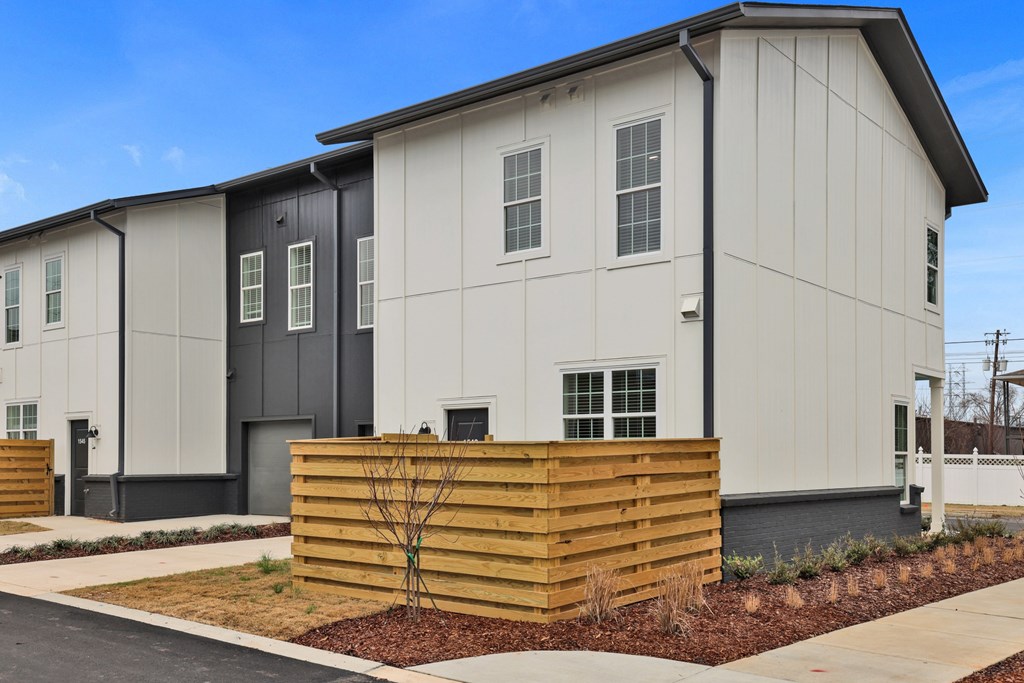 Townhouse with fenced pet yard at West Row Lofts and Townhomes in Birmingham, AL