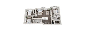 Weybosset three-bedroom, two-bathroom floor plan at 2020 Providence in Huntsville, AL