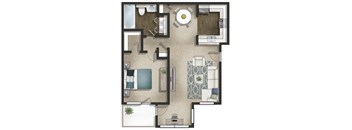 the cortona floor plan at the historic electric building in fort worth, tx