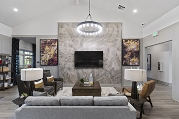 clubhouse with fireplace Tapestry Northridge Apartments in Jackson, MS - Photo Gallery 16