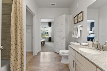 high end bathroom at Tapestry Northridge Apartments in Jackson, MS - Photo Gallery 12