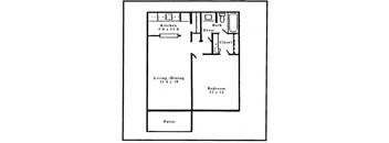 1 Bedroom, 1 Bathroom