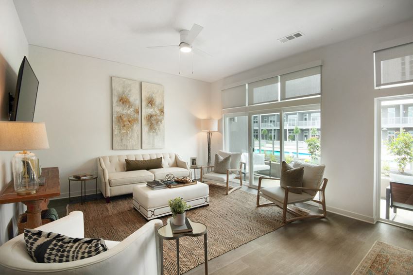 Spacious Living Room Spacious Living Room at 20 Midtown, Alabama - Photo Gallery