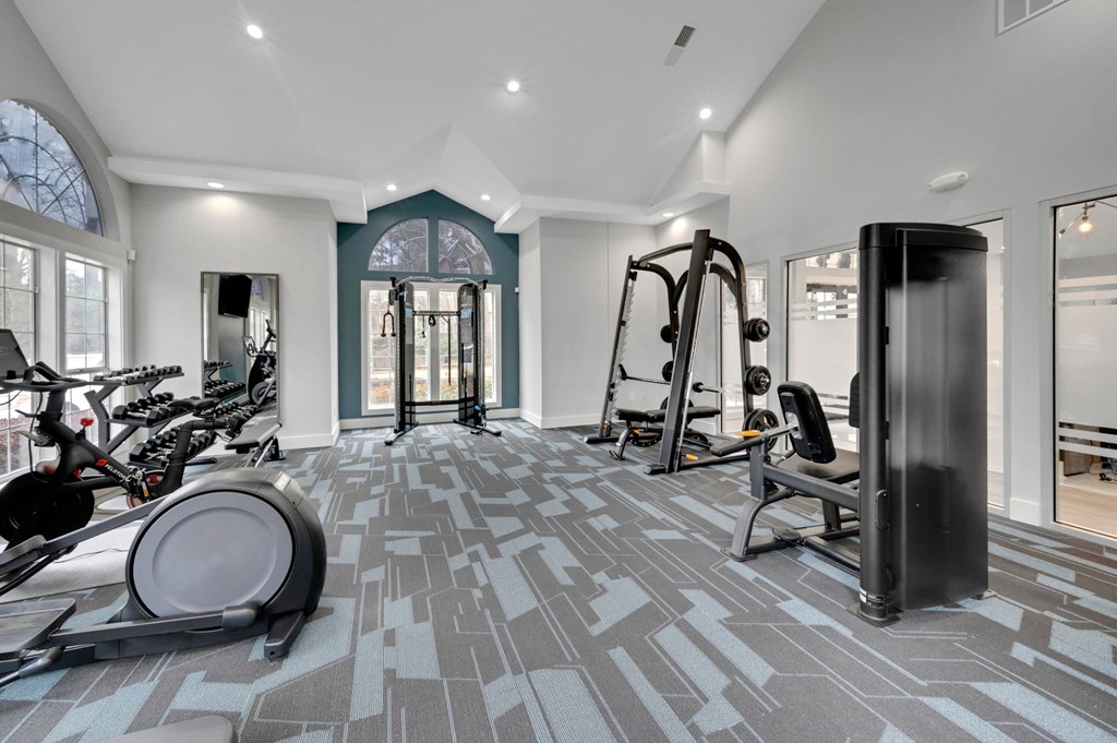 the gym at the preserve apartments