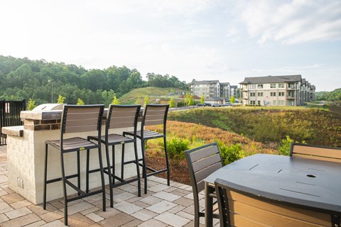 Grilling Station and Patio at Easterwood Apartments in Gardendale, AL