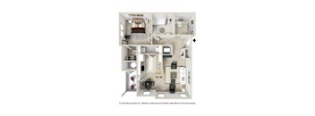 a floor plan of a bedroom apartment