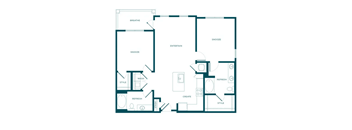 A floor plan of a house with labeled rooms such as "BREATHE", "ENTERTAIN", and "REFRESH".