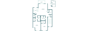 A floor plan of a house with rooms labeled as "Breathe", "Entertain", "Refresh", "Stash", "Wash", and "Snooze".